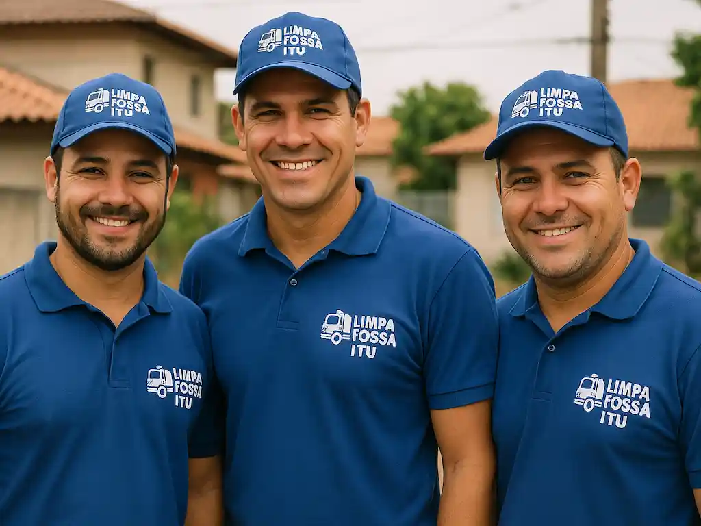Técnico da Limpa Fossa Itu com equipamento de proteção individual completo