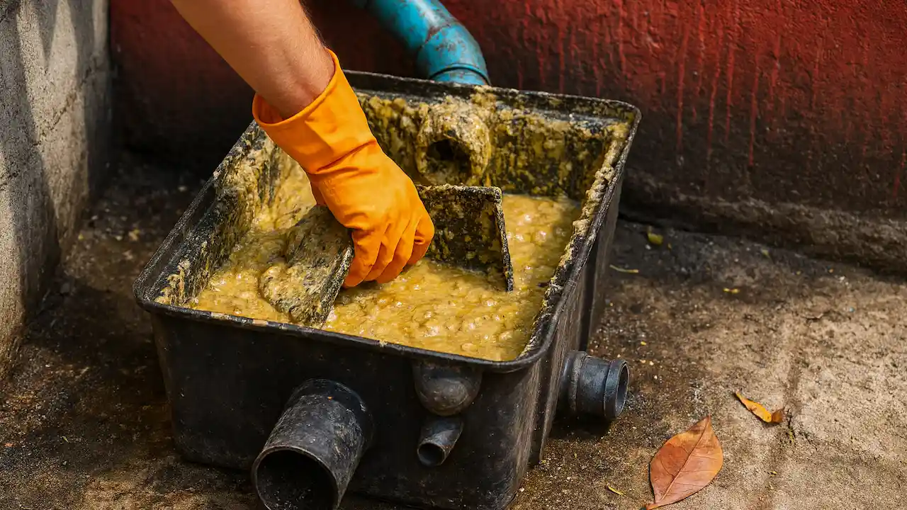 [Imagem sobre o artigo: Caixa de gordura: como identificar sinais de entupimento e prevenir problemas em casa]
