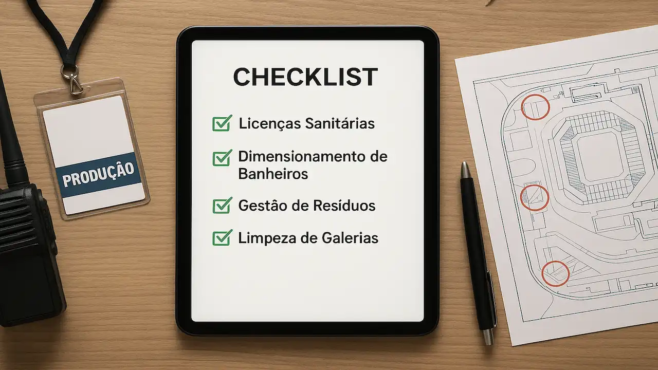 [Imagem sobre o artigo: Saneamento para Eventos: O Checklist Essencial para Organizadores]